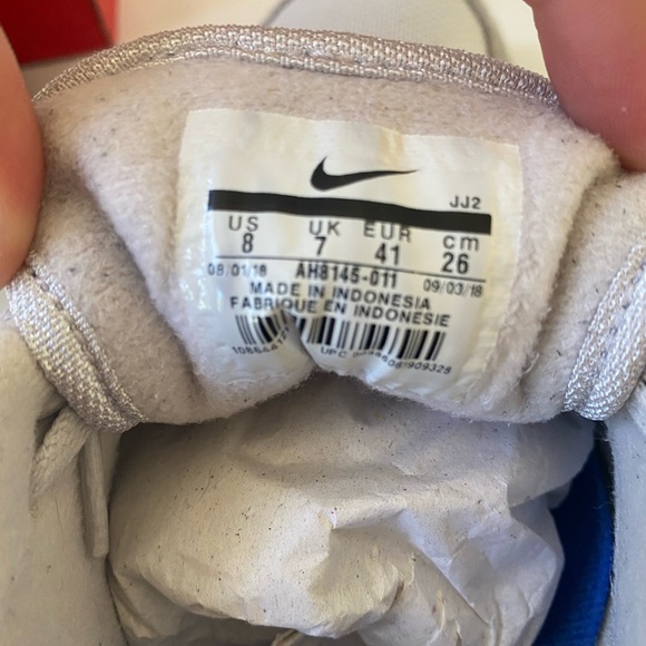 Nike Air Max 1 Grey White Vast 90 Mens Size 8 Shoes NEW - Picture 9 of 9